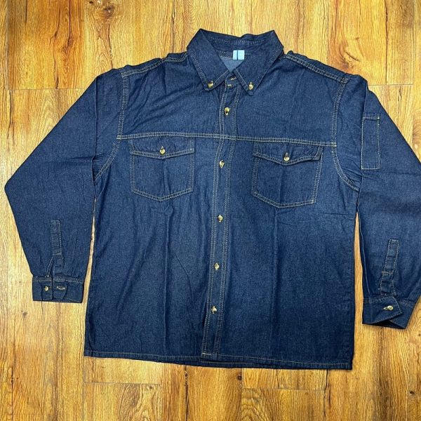 Camisa Jean índigo Azul - Imagen 4