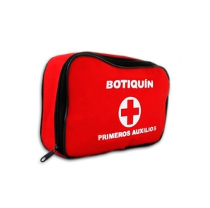 Botiquín Maletín Primeros Auxilios De Carretera Rojo