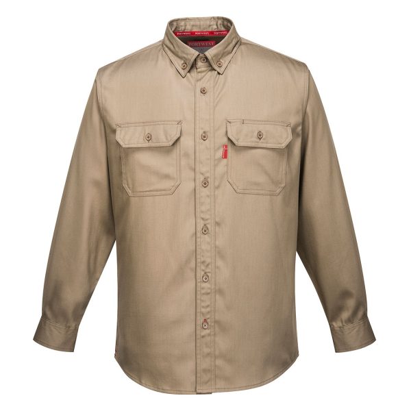 camisa ignífuga FR89 caqui