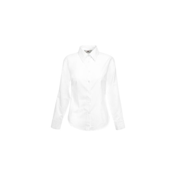 camisa blanca oxford Manga Larga - Mujer - Imagen 2