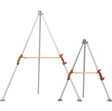 Trípode telescópico de aluminio