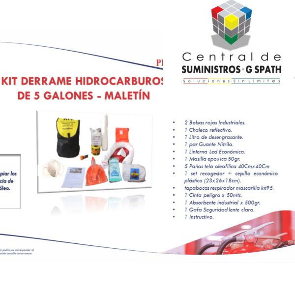 Kit Anti derrame 5 Galones - Imagen 3
