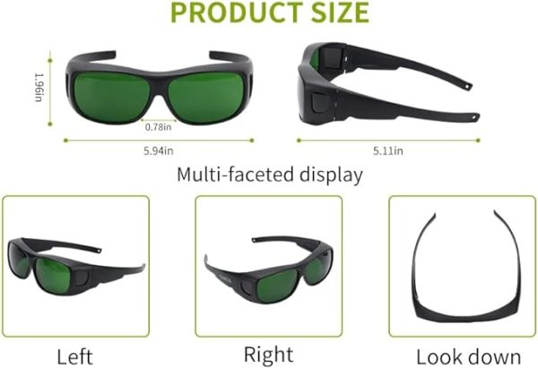 Gafas de seguridad para láser YANUO IPL 200nm-2000nm