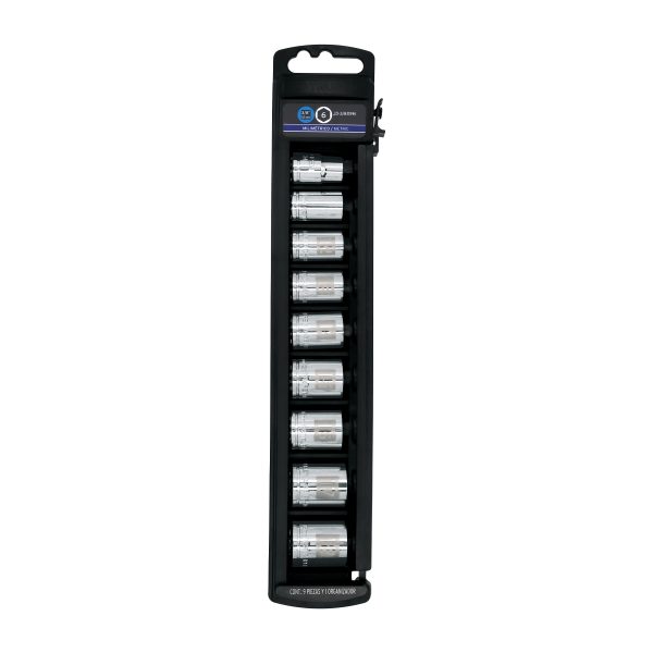 Juego de 9 dados cuadro 3/8" mm Truper