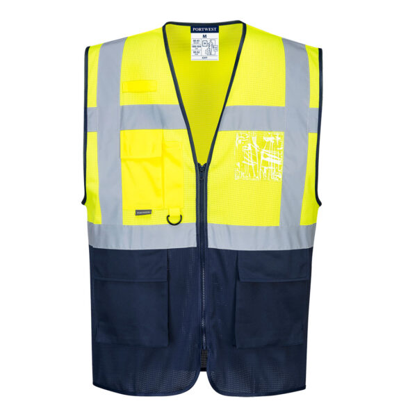 Chaleco Bicolor Amarillo/Azul C377 Portwest - Imagen 2